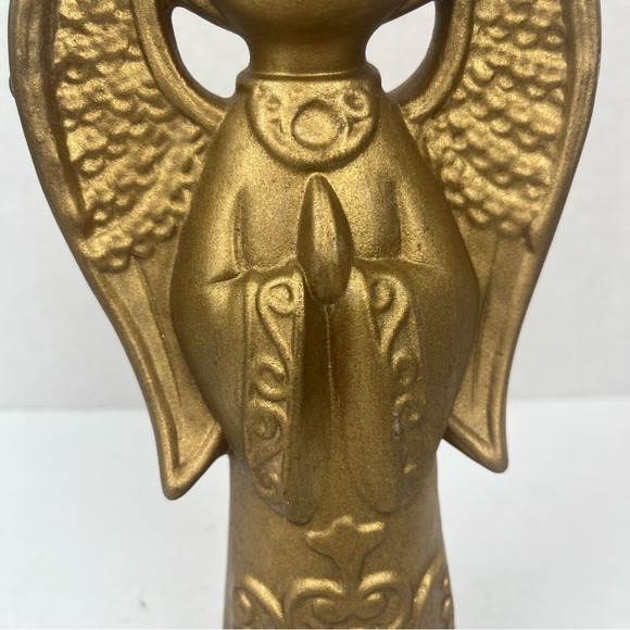 70s vintage gold ceramic Angel-MCM,kitschy-10.5” - Picture 3 of 12